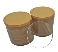 1 disco acrílico redondo transparente duro - Lámina acrílica flexible for decoración del hogar y manualidades(2mmx160mm)