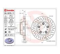1 Disco De Freno Brembo Barnizado Para Eje Trasero 09.c878.11