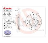 1 Disco De Freno Brembo Para Eje Trasero 09.d763.11