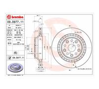 1 Disco De Freno Brembo Para Eje Trasero 09.d977.11