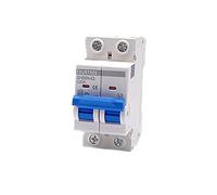 1 disyuntor de 2 polos, interruptor de aire doméstico en miniatura, montaje Mcb, 400 V ~ tipo C, carril DIN de 1.417 in (tamaño: 2 polos, color: 6 A)(32a)