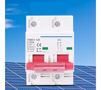 1 disyuntor solar mini de 2 polos CC 600 V, interruptor de batería de 125 A y 100 A CC MCB for sistema fotovoltaico.(100A)