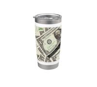 1 Dólar Billete Dinero Moneda EE.UU. Efectivo Empresario Finanzas Vaso térmico de acero inoxidable de doble pared