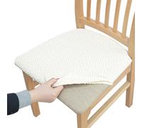 1 Elástica para Cojín de Silla Compatible con Sillas de Comedor - Estirable con Elástico, Lavable a Máquina, Ajuste , Adecuada para la Mayoría de Sillas (Comedor)