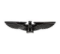 1 emblema adhesivo de metal con diseño de águila en 3D para decoración de coche, para coche, motocicleta, bicicleta, accesorios decorativos (pistola/grande)