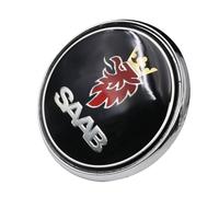 1 emblema Griffin de 67 mm para Saab 95 9-5 Saloon 1998-2005 para maletero trasero de coche, emblema de insignia central 5289913, accesorios de repuesto (negro)
