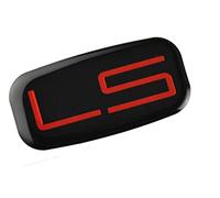 1 emblema LS 3D insignia a cuadros de repuesto para Chevrolet Silverado Tahoe Suburban (rojo/negro)