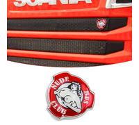1 emblema personalizado para parrilla delantera de camión Scania, emblema de repuesto para accesorios exteriores 1401610 (NUDE BUS CLUB)