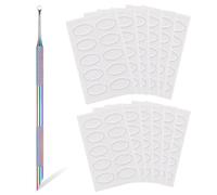 1 empujador de cutículas de acero inoxidable de doble cabeza con 101 piezas de papel de lija para cutículas, empujador de cutículas, empujador de piel muerta, removedor de horquillas para manicura y