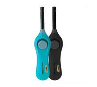 1 encendedor de gas de plástico electrónico para bicicleta, 20 cm, color negro