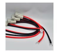 1 Enchufe Bipolar de Alta Corriente de 50 A y 600 V con Cable de Silicona M8 de 8 AWG, Conector de Carga rápida for Carretilla elevadora eléctrica.(50cm)