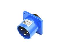 1 enchufe eléctrico de 3 pines, 32 A, IP44, for montaje en superficie de pared, conector de entrada for fábricas, metro, estadios e industria.(Male socket)