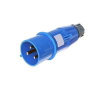 1 enchufe eléctrico de 3 pines, 32 A, IP44, for montaje en superficie de pared, conector de entrada for fábricas, metro, estadios e industria.(Male Plug)