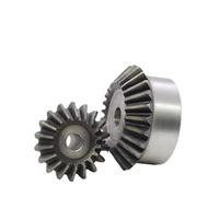 1 engranaje cónico 1:1 de acero 2M 45#, engranaje impulsor angular de 90° con 15-25 dientes for maquinaria de precisión.(19 Teeth (OD 40.5mm))