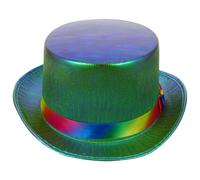 1.er sombrero retro plano para fiesta, jazz, cosplay, espectáculo, sombrero decorativo