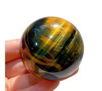 1 esfera de cristal de 2-2,5 cm con ojo de tigre y soporte for equilibrar el Feng Shui, decoración del hogar.