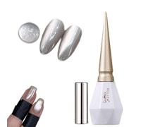 1 esmalte de gel de uñas holográfico magnético para ojos de cristal nude, 15 ml, Q7a1, esmalte de gel para ojos