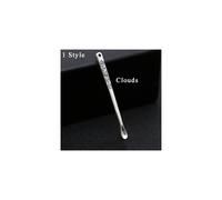 (1 estilo) Colgante con dije para hombre, plata de ley 925, diseño étnico creativo con forma de cuchara y nubes