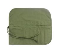 1 estuche de lona, herramienta de almacenamiento para pinceles, estuche portátil, cortina de lápices con 22 compartimentos, rodillo de pinceles de arte, bolsa de almacenamiento para brochas de