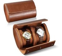 1 estuche de viaje con rollo de reloj para hombres y mujeres - Almacenamiento y organizador para 2 relojes