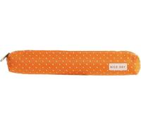 1 estuche naranja para lápices, bonita bolsa de papelería, bolsa de lápices Kawaii, caja de lápices de color caramelo, bolsa de bolígrafos súper delgada, bolsa de cosméticos de punto ondulado,