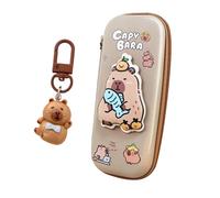 1 Estuche Para Lápices De Capibara, 1 Cole De Resina, Lindo Estuche Para Lápices De Animales De Dibujos Animados, Interesante Estuche Para Lápices, Papelería Para Estudiantes
