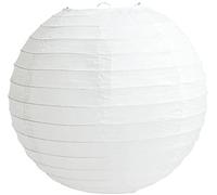 1 farol de papel para lámpara de techo, fiesta, cumpleaños, baby shower, boda, celebración, decoración (blanco, 60 cm)