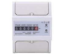 1 fase 2 cable DIN Rail Energía electrónica KWH Meder 10 (40) A