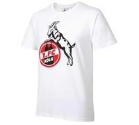 1.FC Köln Camiseta básica blanca, Blanco, XXL