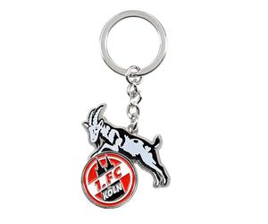 1. FC Köln Llavero con logotipo de la compra, multicolor, ca. 9 x 4,7 x 0,5 cm