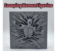 1 Figura Escapando, Ideal para Escritorio, Pared, Oficina y Exhibición en la Entrada. para , Detalles de y Forma Escapando que una Artística, ¡Un Regalo para Buenos !