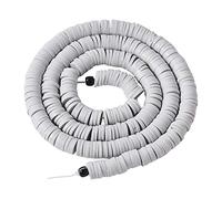 1 filamento redondo redondo de arcilla polimérica cuentas de 6 mm Heishi espaciador de cuentas sueltas 380 ~ 400 unids/hebra para collares, pulseras, pendientes, joyería, gris claro