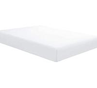 1 Fitted Sheet Only, 100% Egyptian Cotton 400 Thread Count, Fits Mattress Perfectly - Soft Wrinkle Free Sheet -35 CM Deep Pocketof Fitted Sheet, White Solid- Super King Size