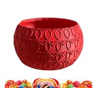 1 florero decorativo Candy Dish - Bowl For Candy | Valentine's Day Flower | Heart Pattern Cute Candies Bowl | Tabletop Decorative Craft For Home Living Room Kitchen Restaurant Holiday Party Gathering