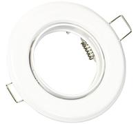 1 foco empotrable con marco orientable, color blanco