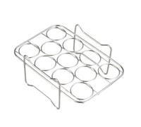 1 freidora de aire de acero inoxidable de 5 x 8 cm, 1 pieza de acero inoxidable adecuada para cocina y arroceras que sirve como estante para cocinar al vapor