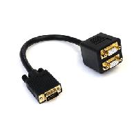 StarTech.com Cable de 30cm Duplicador Divisor de Vídeo VGA de 2 puertos Salidas Compacto - Bifurcador
