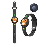 1 funda de silicona para Motorola Moto Tracker antipérdida, impermeable, correa ajustable toergy a prueba de golpes, funda de seguimiento GPS para niños, resistente y duradera, color negro