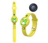 1 funda de silicona para Motorola Moto Tracker antipérdida, impermeable, correa ajustable toergy a prueba de golpes, funda de seguimiento GPS para niños, resistente y duradera, color amarillo