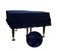 1 funda de terciopelo for Piano cola, cubierta completa for muebles, protectora antiarañazos, accesorios lavables for instrumentos Para Piano(Blue,M)
