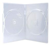 1 funda doble transparente para DVD de la marca Amaray (cara en la cara) lomo de 14 mm en embalaje de dragón