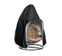 1 funda for silla colgante con cremallera, protector solar anti-UV, for exterior, for jardín, columpio, de huevo, impermeable, ratán