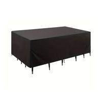 1 funda protectora for muebles de patio, ideal for juegos sofás, mesas y sillas, resistente al polvo viento(Black,320x220x70cm)
