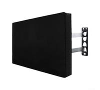 1 funda protectora para televisión al aire libre de tejido Oxford 210D, impermeable y resistente al viento, para televisores de pantalla plana en el jardín, funda protectora con bolsillo para mando a