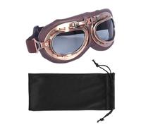 1 Gafas De Moto, 1 Bolsa para Guardar Gafas, Gafas De Bicicleta De Montaña, Gafas Antipolvo Retro, Gafas De Senderismo Y Esquí