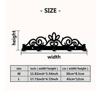 1 gancho de pared de metal con diseño vintage - Versátil y fácil de instalar, con ganchos para colgar abrigos, sombreros, toallas, llaves y bolsos - Gancho de metal decorativo y elegante
