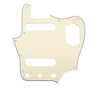 1 golpeador de guitarra Yootones de estilo vintage de 10 agujeros compatible con Fender American Jaguar (3 capas crema)