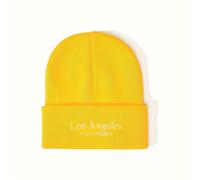 1 gorra bordada "Los Angeles" para , color liso estilo Y2K, , transpirable, de moda y versátil. Adecuada para abrigarse salidas al en otoño e invierno
