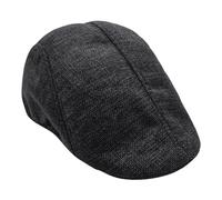 1 gorra clásica de lona para hombre, estilo retro, ideal para uso diario, color negro