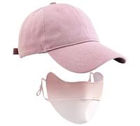 1 Gorra De Béisbol para Mujer, 1 Máscara De Protección Solar, Gorra para El Sol para Mujer, Gorra De Verano para Mujer, Gorra De Tenis para Mujer, Gorra Ajustable